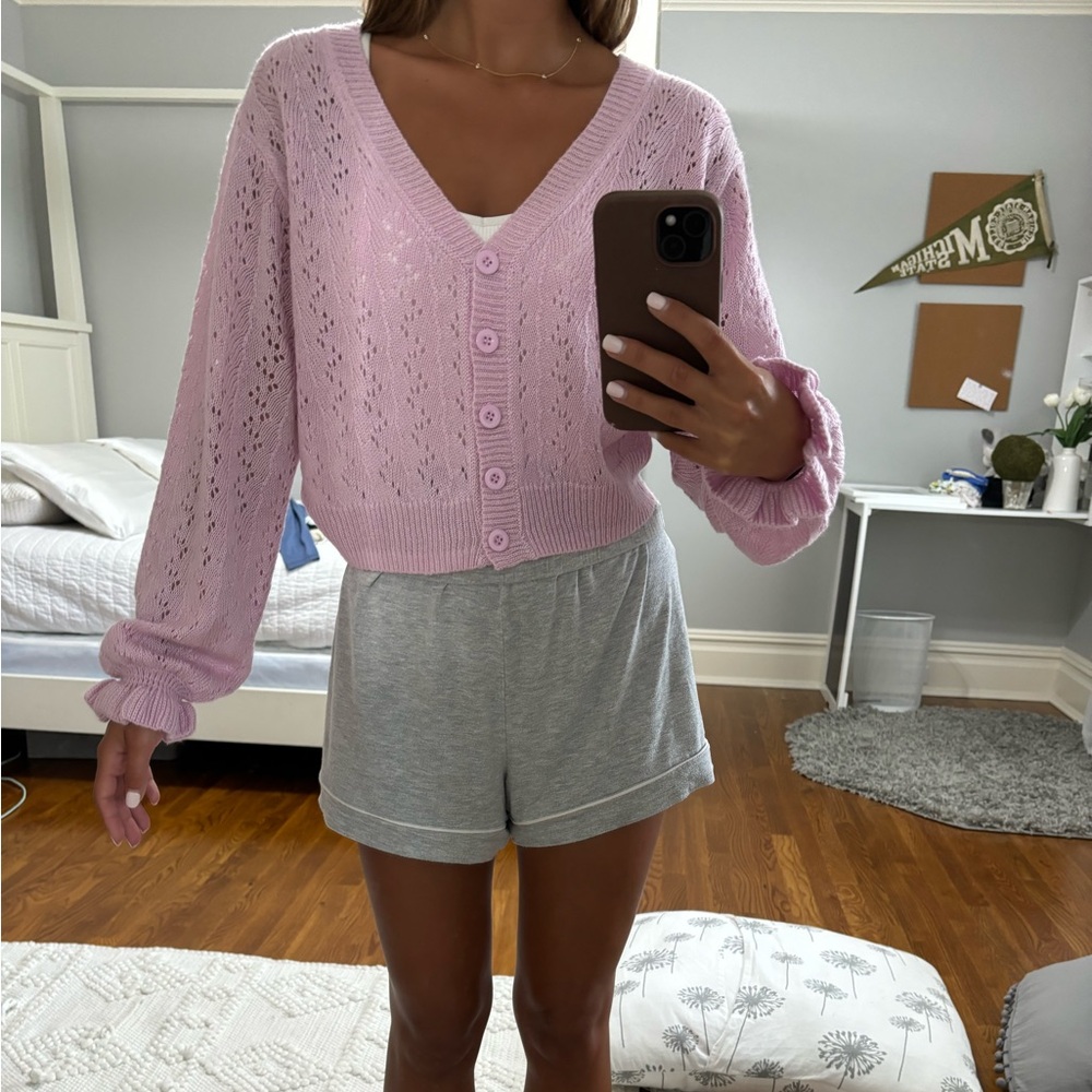 Sheer cardigan